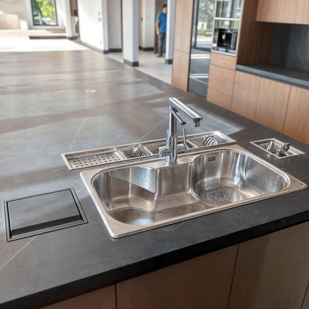 Diseño de cocina en Carmel Barrio Privado. Este proyecto de diseño de interiores de cocina combina elegancia y funcionalidad